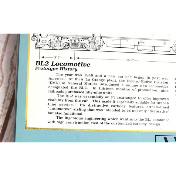 Proto 2000 Series HO Scale BL2 Locomotive Model Train - Setting the Standard - Picture 7 of 16